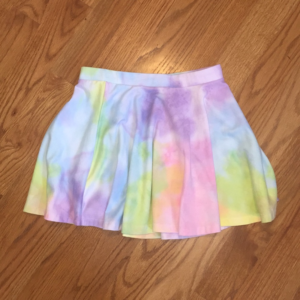 Rainbow Tie-dye Skirt